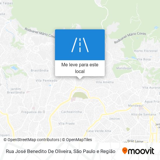 Rua José Benedito De Oliveira mapa