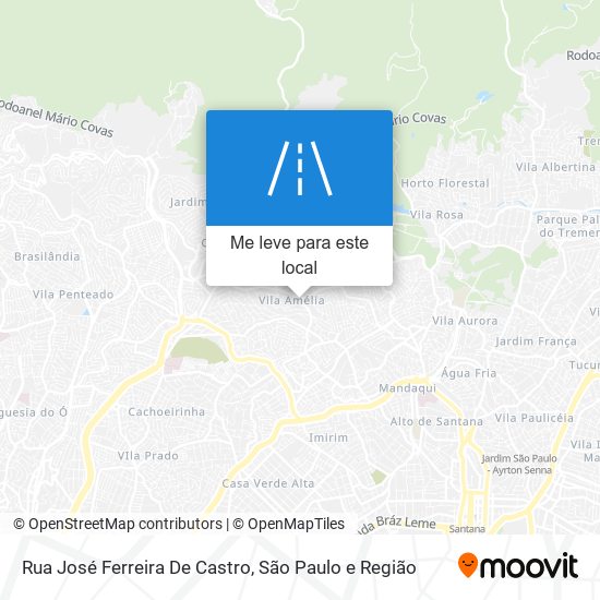 Rua José Ferreira De Castro mapa