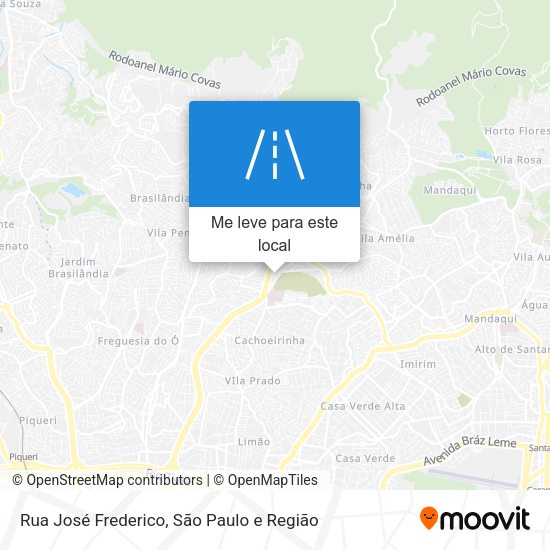Rua José Frederico mapa