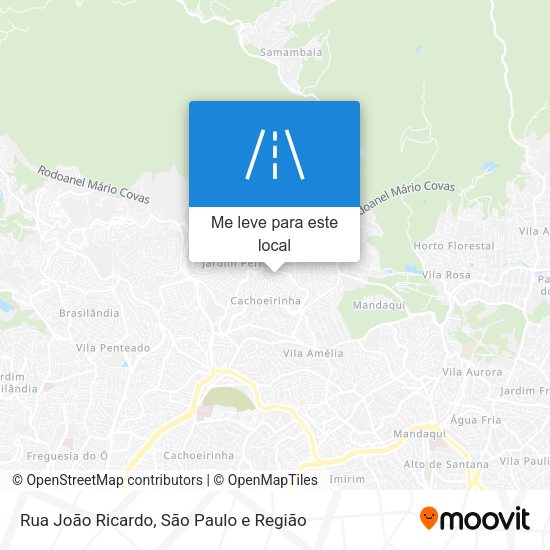 Rua João Ricardo mapa