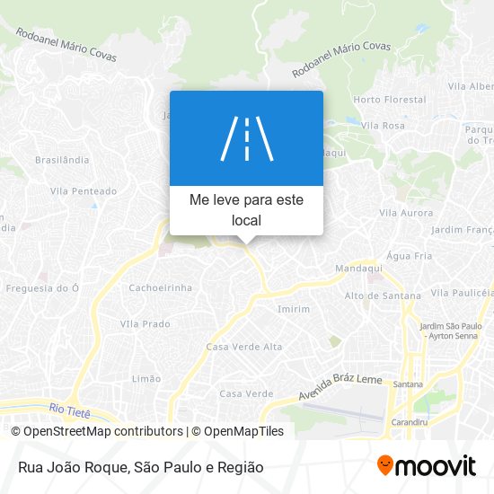 Rua João Roque mapa