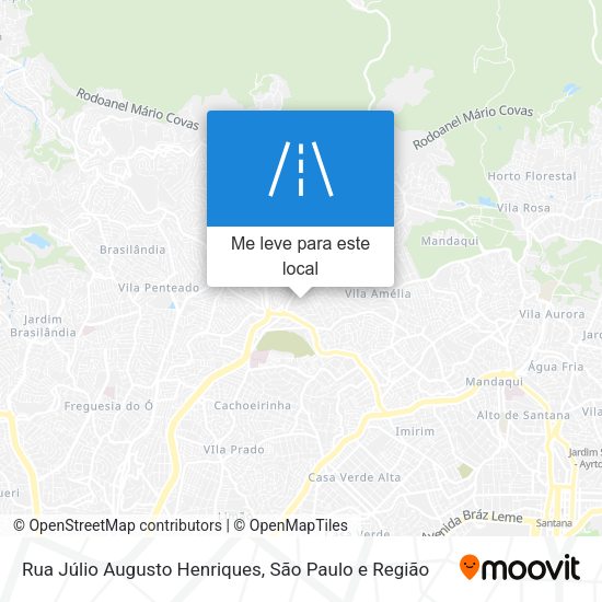 Rua Júlio Augusto Henriques mapa