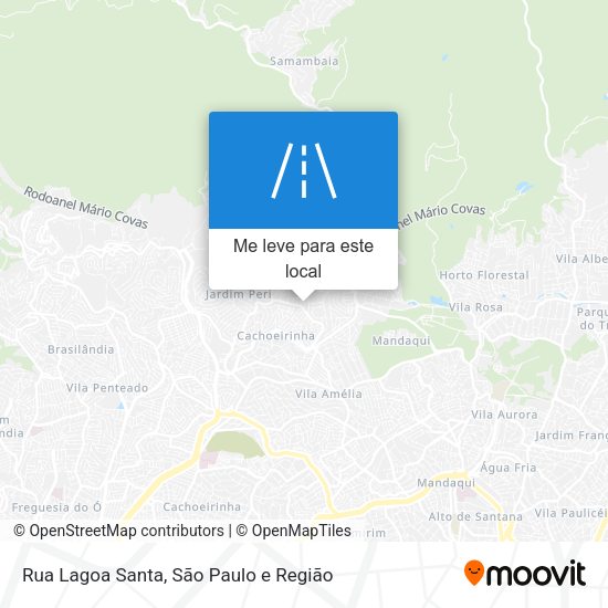 Rua Lagoa Santa mapa