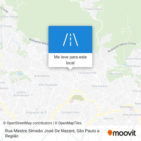 Rua Mestre Simeão José De Nazaré mapa