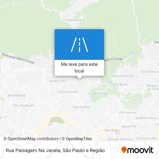 Rua Paisagem Na Janela mapa