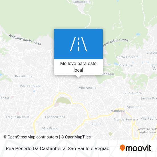 Rua Penedo Da Castanheira mapa