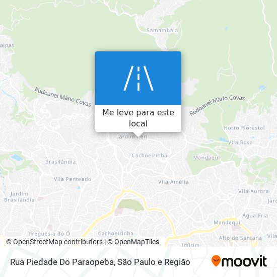 Rua Piedade Do Paraopeba mapa