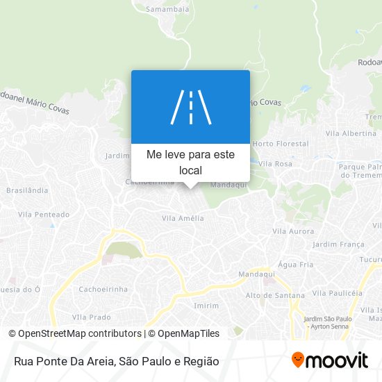 Rua Ponte Da Areia mapa