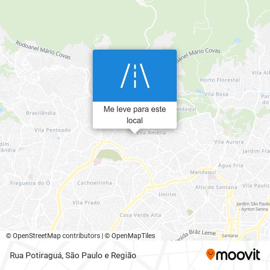 Rua Potiraguá mapa