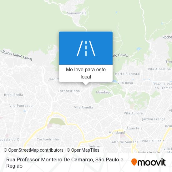 Rua Professor Monteiro De Camargo mapa