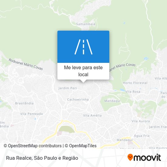 Rua Realce mapa