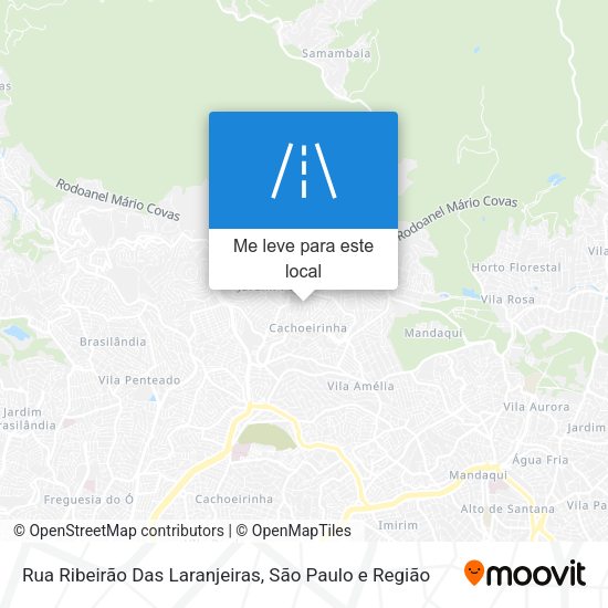Rua Ribeirão Das Laranjeiras mapa