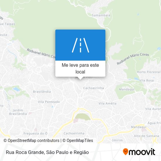 Rua Roca Grande mapa