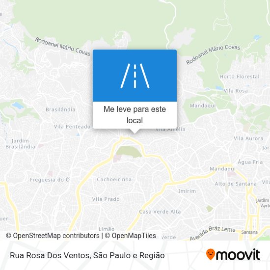 Rua Rosa Dos Ventos mapa