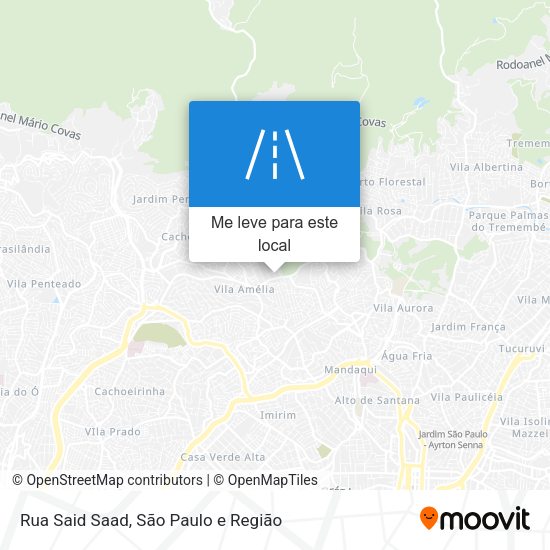 Rua Said Saad mapa