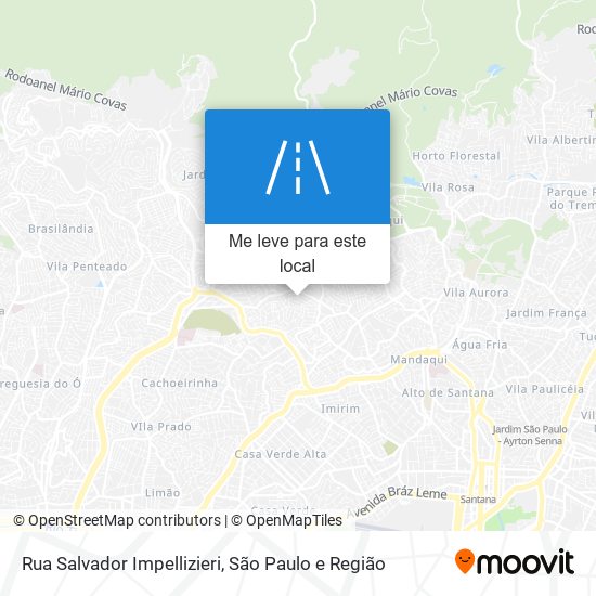 Rua Salvador Impellizieri mapa