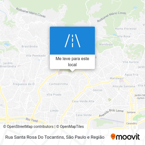 Rua Santa Rosa Do Tocantins mapa