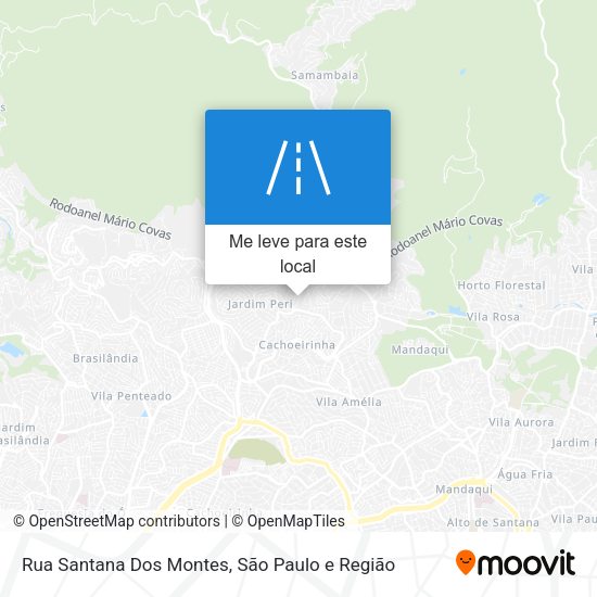 Rua Santana Dos Montes mapa