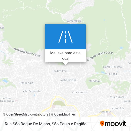 Rua São Roque De Minas mapa