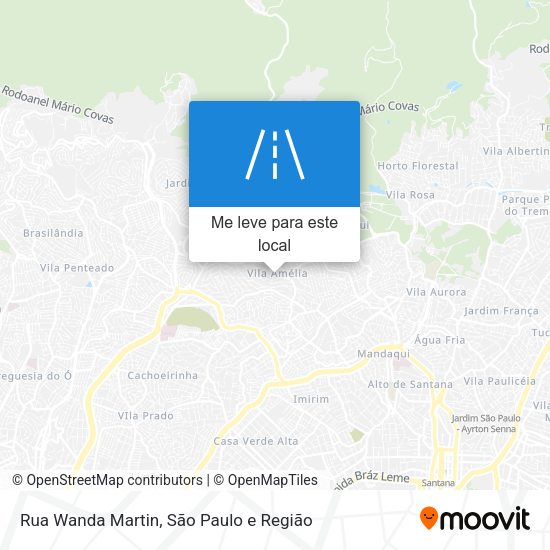 Rua Wanda Martin mapa