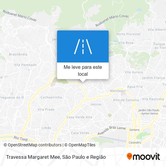 Travessa Margaret Mee mapa