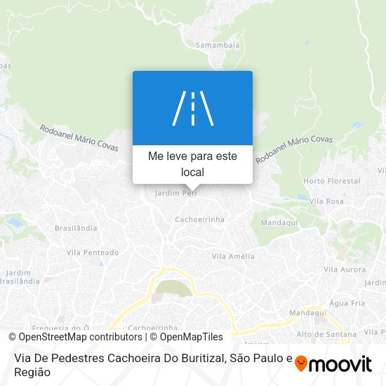 Via De Pedestres Cachoeira Do Buritizal mapa