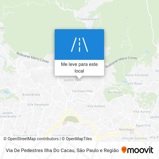 Via De Pedestres Ilha Do Cacau mapa