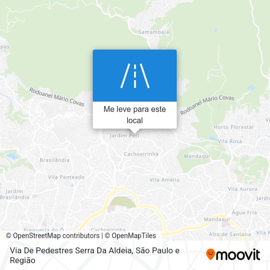 Via De Pedestres Serra Da Aldeia mapa