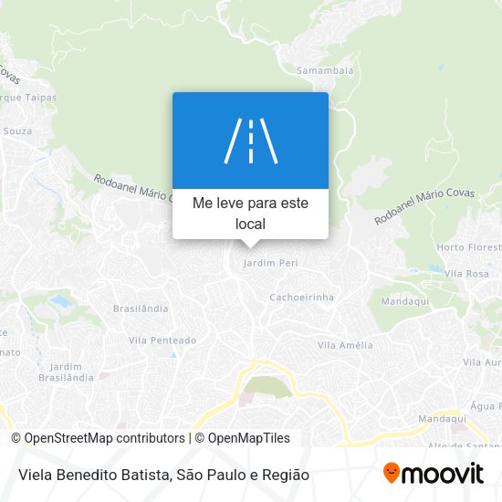 Viela Benedito Batista mapa