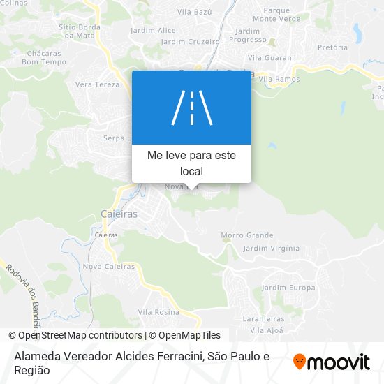 Alameda Vereador Alcides Ferracini mapa