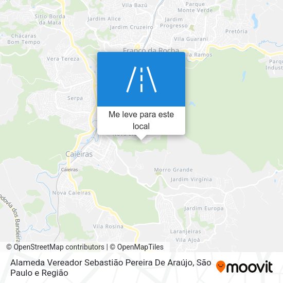 Alameda Vereador Sebastião Pereira De Araújo mapa