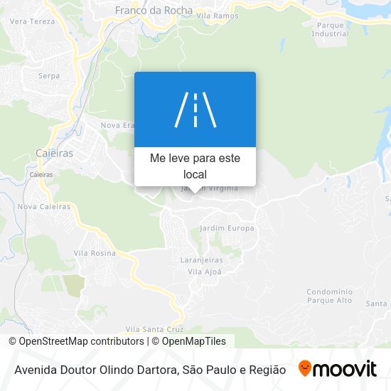 Avenida Doutor Olindo Dartora mapa