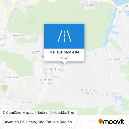 Avenida Pauliceia mapa