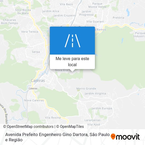 Avenida Prefeito Engenheiro Gino Dartora mapa