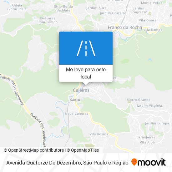 Avenida Quatorze De Dezembro mapa