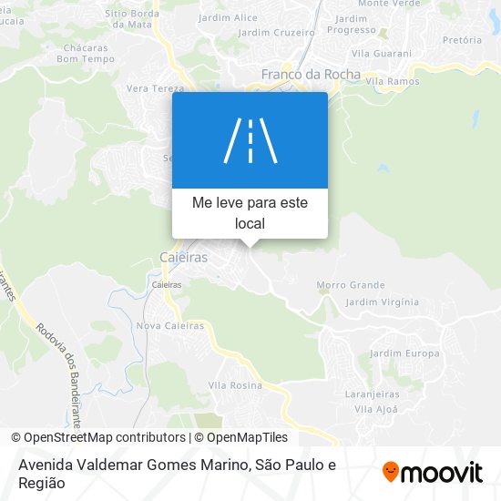 Avenida Valdemar Gomes Marino mapa
