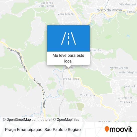 Praça Emancipação mapa