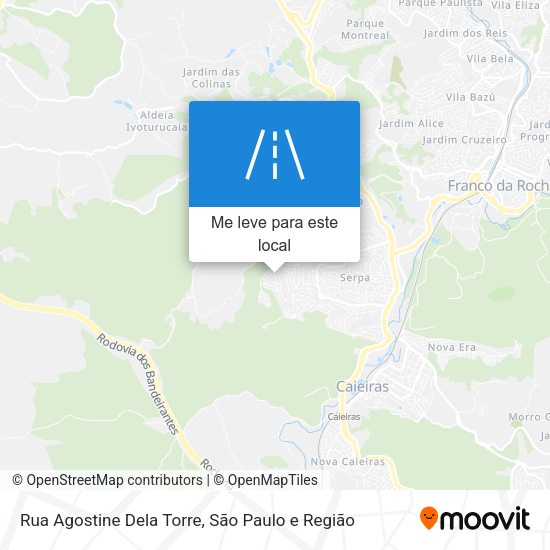 Rua Agostine Dela Torre mapa