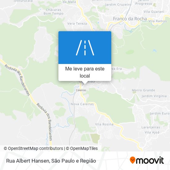 Rua Albert Hansen mapa