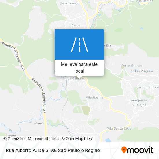 Rua Alberto A. Da Silva mapa