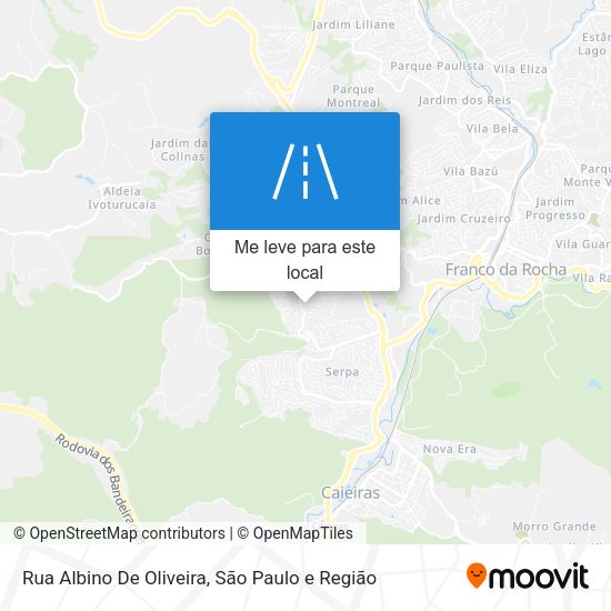Rua Albino De Oliveira mapa