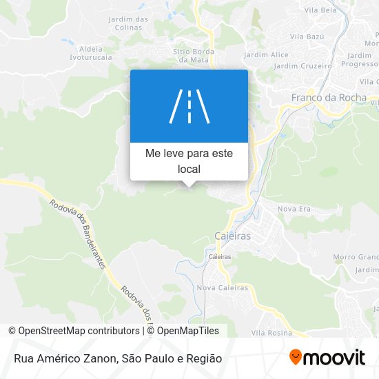 Rua Américo Zanon mapa