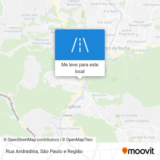 Rua Andradina mapa