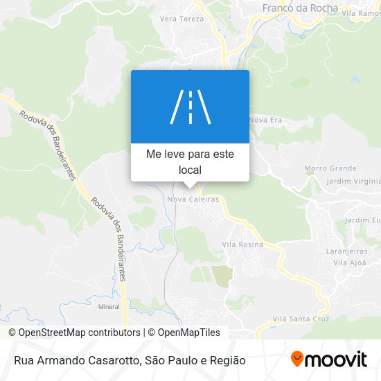 Rua Armando Casarotto mapa