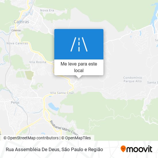 Rua Assembléia De Deus mapa