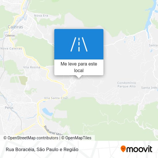 Rua Boracéia mapa