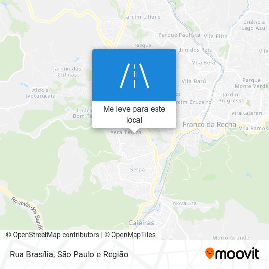 Rua Brasília mapa