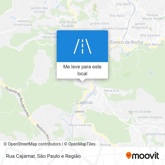 Rua Cajamar mapa