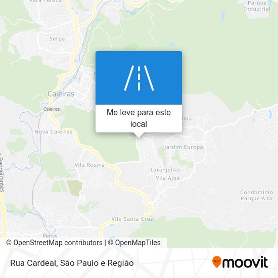 Rua Cardeal mapa