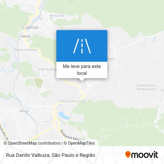 Rua Danilo Valbuza mapa